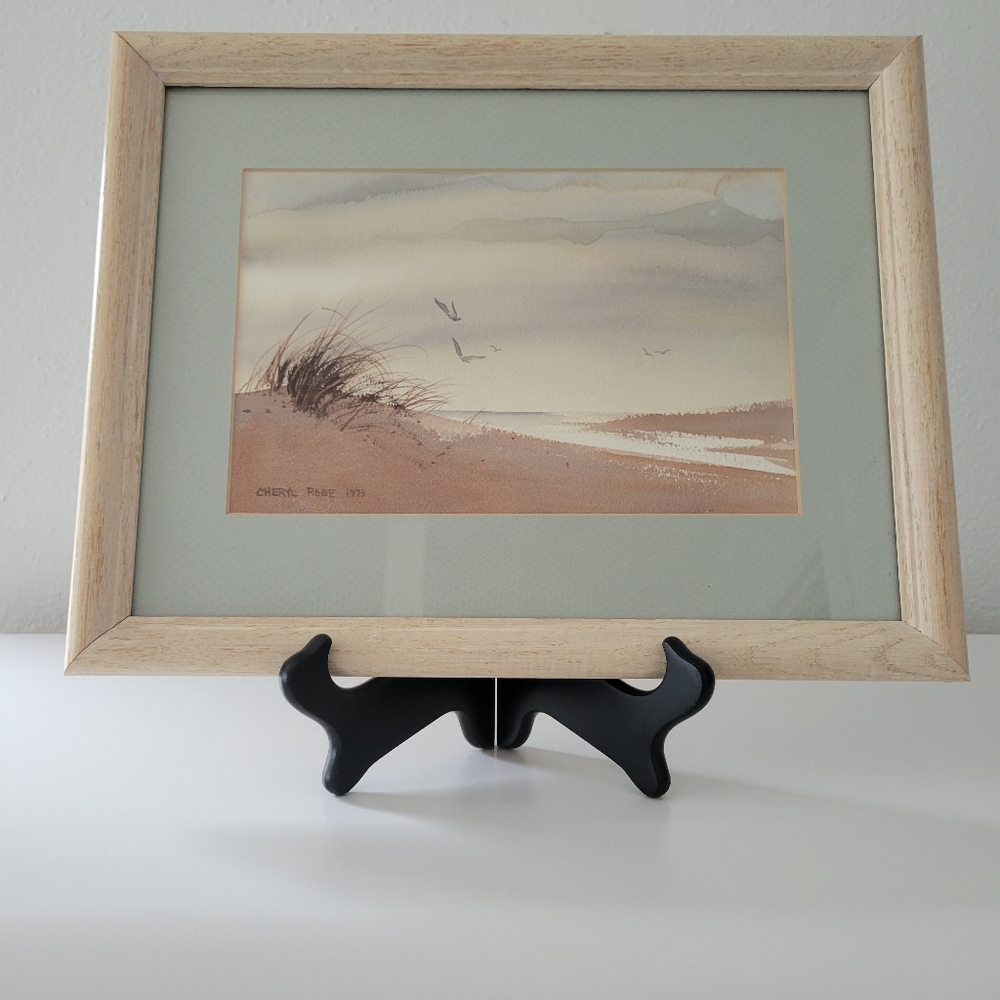 Beautiful watercolor painting - framed with glass